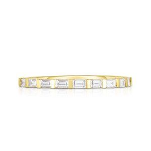 Baguette Diamond Row Ring In 14k Gold